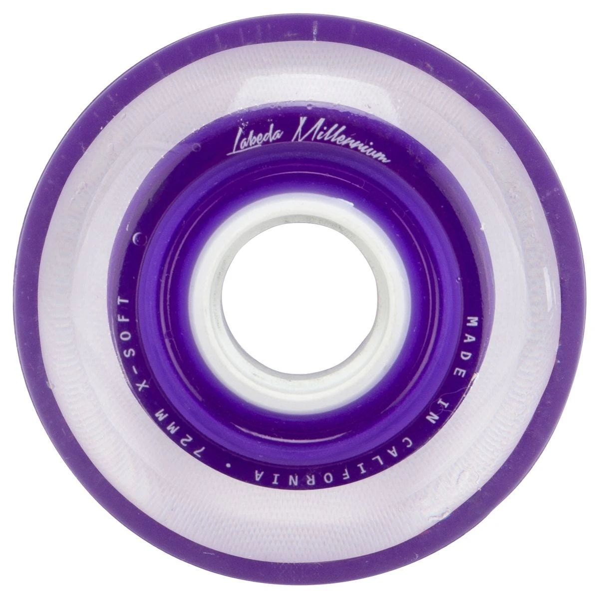 Labeda Gripper Millennium X-Soft 74A Roller Hockey Wheel - Purple - Image 6