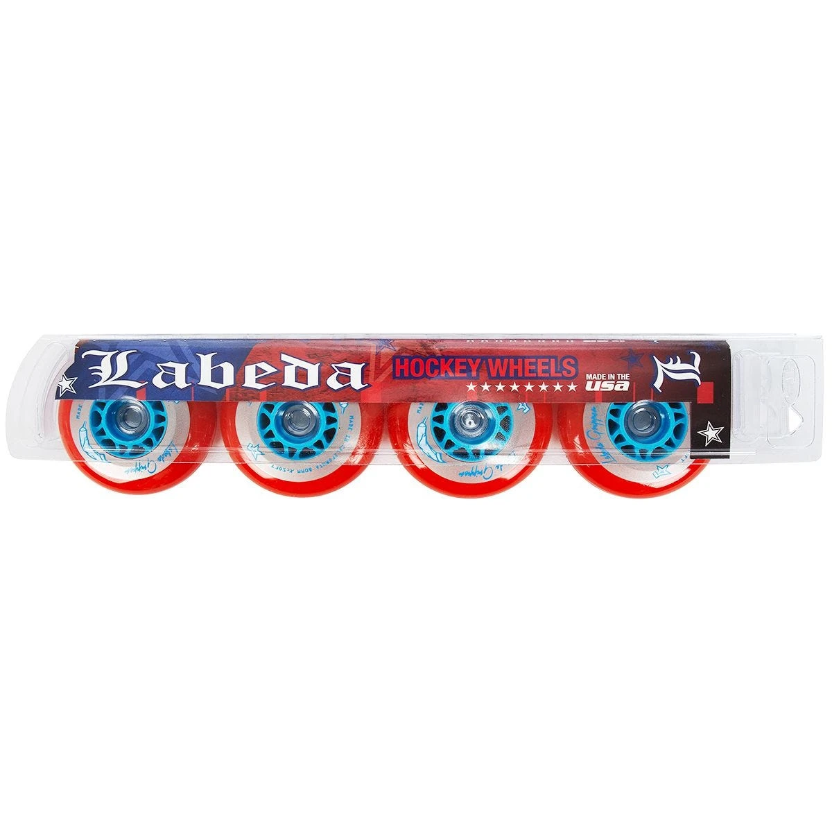 Labeda Gripper X-Soft 74A Roller Hockey Wheel - Red - 4 Pack - Image 5
