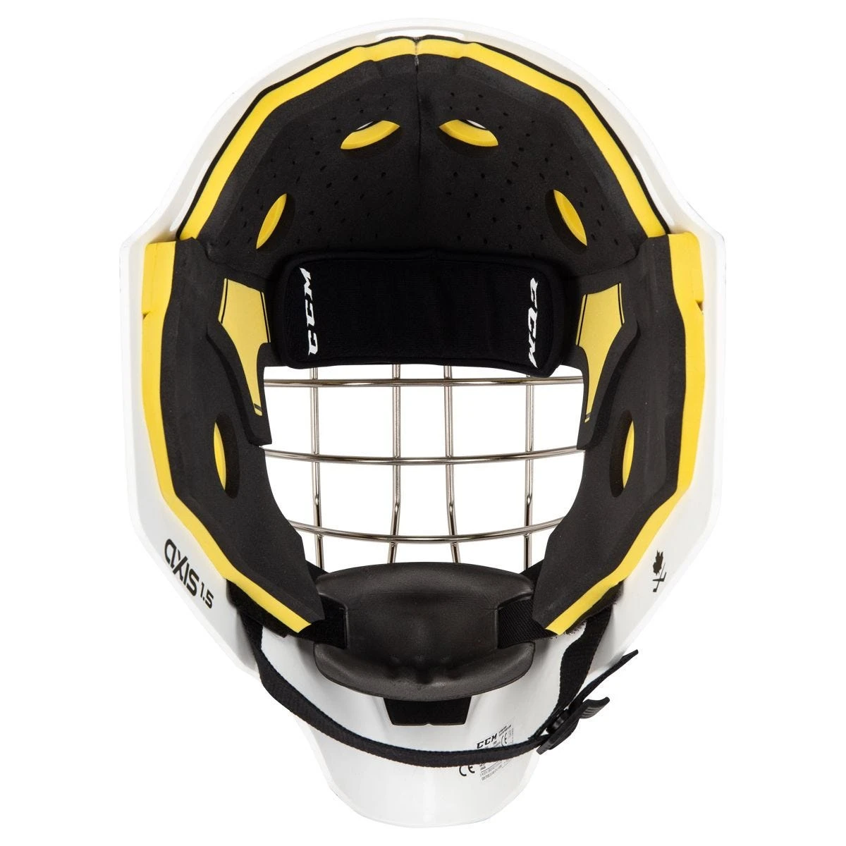 CCM Axis A1.5 Senior Certified Straight Bar Goalie Mask - Team - Image 6