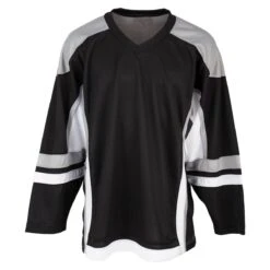 Stadium Adult Hockey Jersey - Black/Gray/White