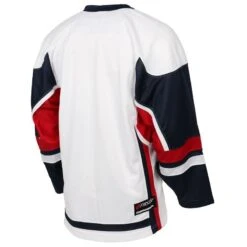 Stadium Adult Hockey Jersey - White/Navy/Red