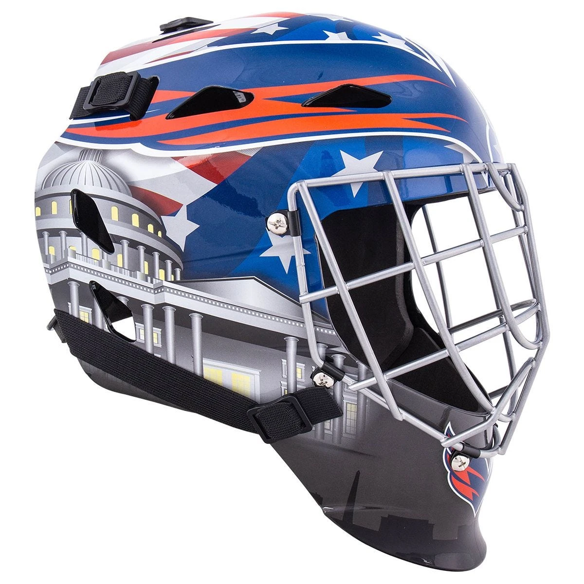 Washington Capitals Franklin GFM 1500 Goalie Face Mask - Image 2
