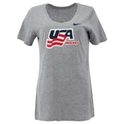 USA Hockey Nike Women's V-Neck Short Sleeve Tee Shirt